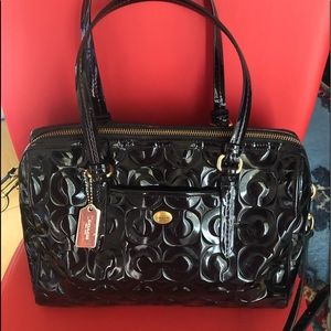 Coach Peyton Patent Leather Satchel!